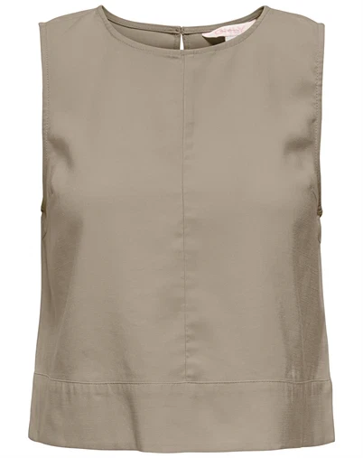 Only - ONLDorsi Aris Loose Top - Taupe Gray